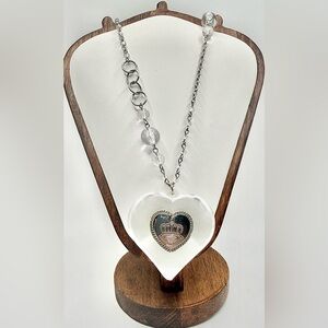Y2K Lucite Heart Couture Lover Statement Necklace